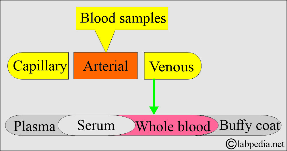 Various Blood sample types Various Blood sample types